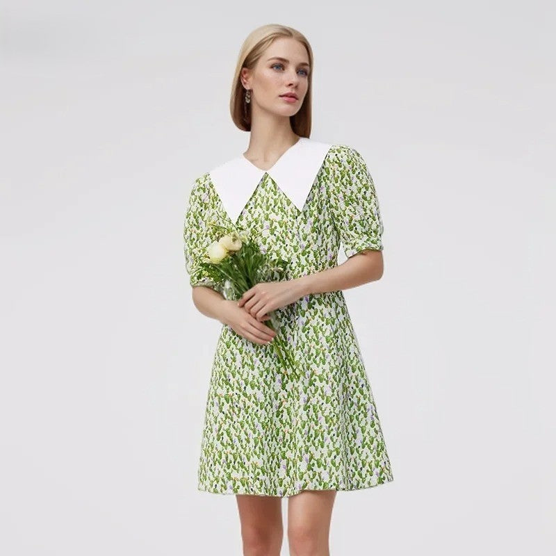 VESTITO CACTUS CON COLLETTO