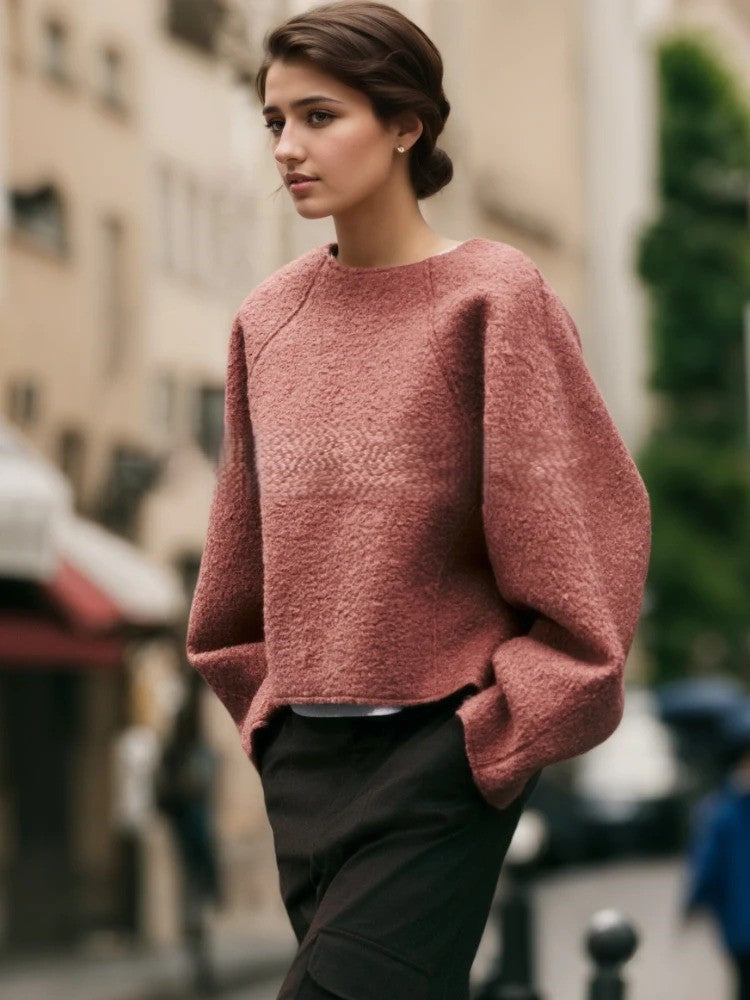 BOUCLE SWEATSHIRT