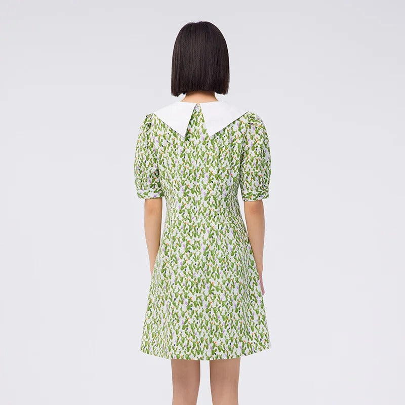 VESTITO CACTUS CON COLLETTO