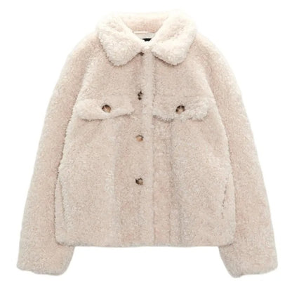 SHORT FUR EFFECT JACKET