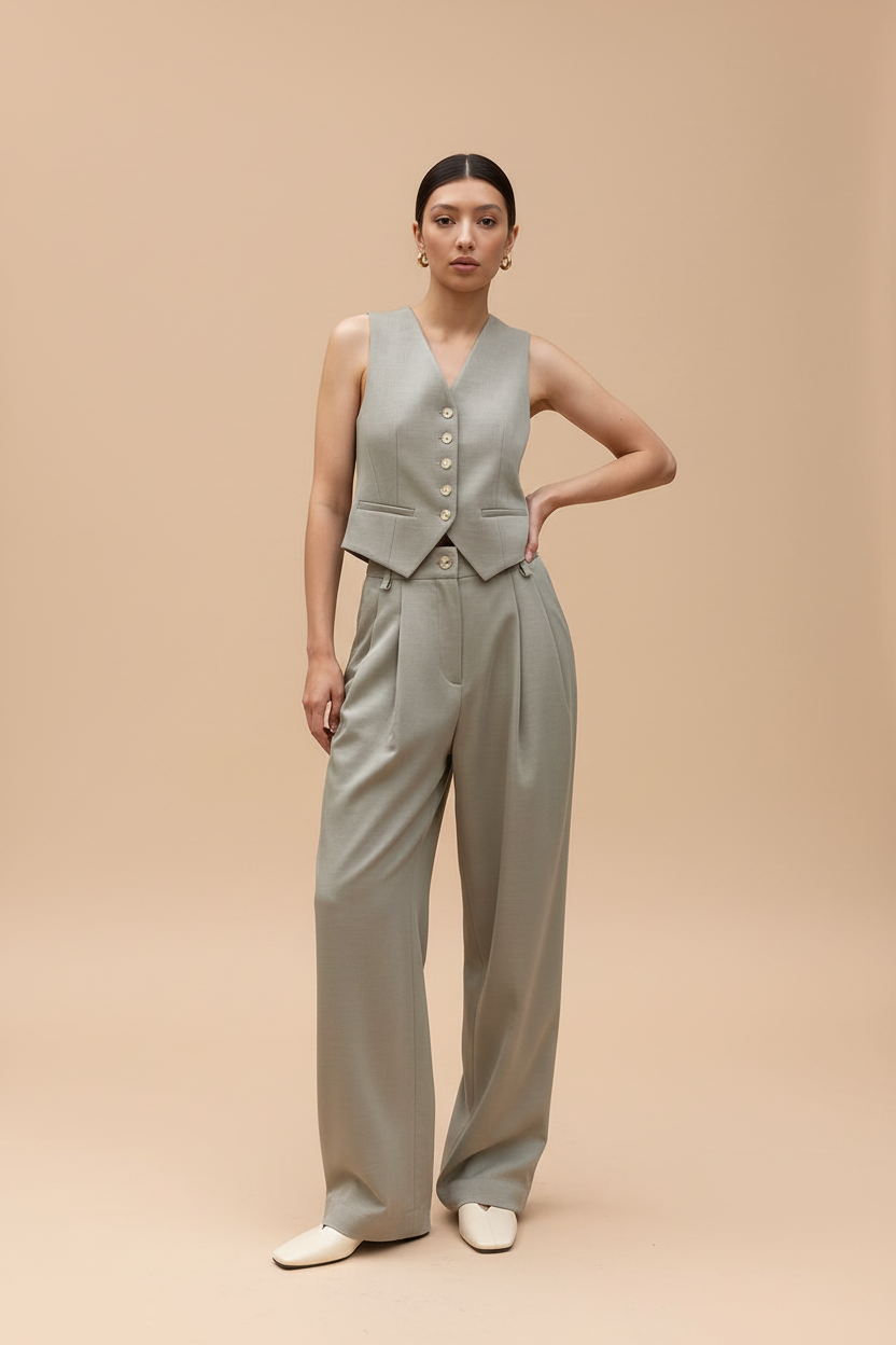 SET COORDINATO GILET E PANTALONE