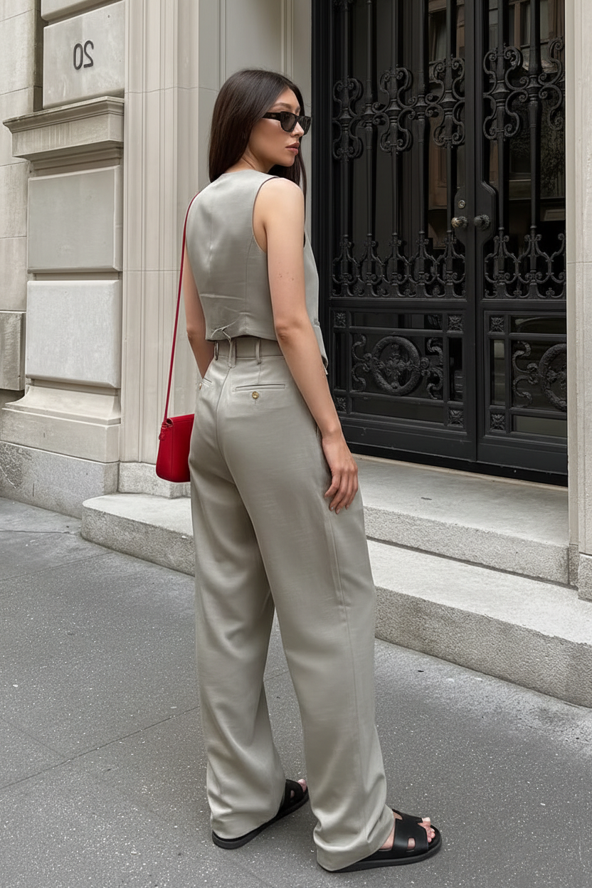 SET COORDINATO GILET E PANTALONE