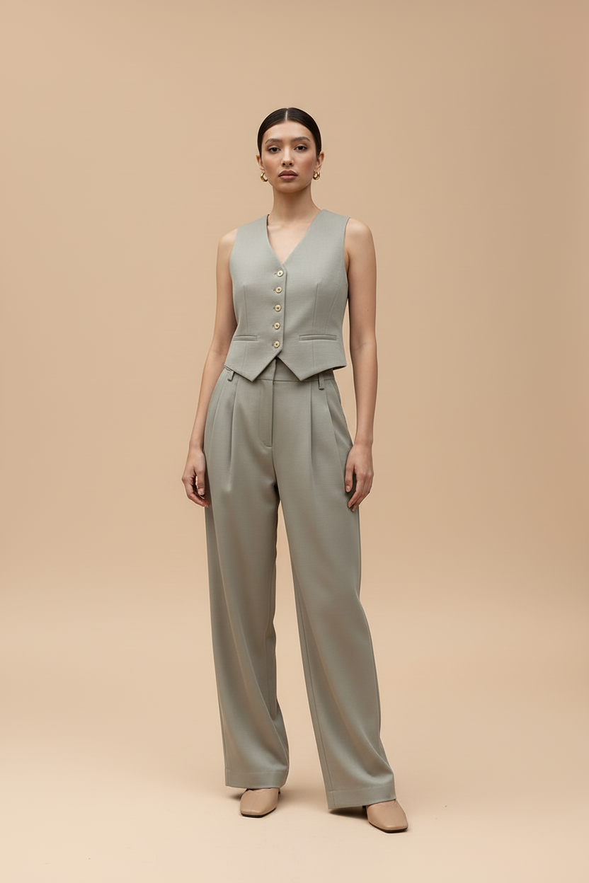 SET COORDINATO GILET E PANTALONE