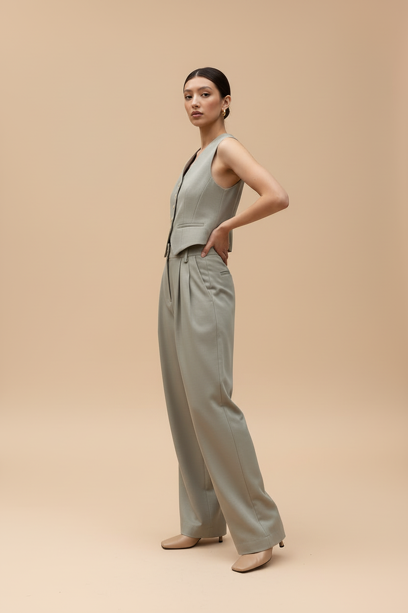 SET COORDINATO GILET E PANTALONE